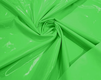 Reflektierendes Spandex-Gewebe, holografisches Vinyl in Limettengrün – Verkauf in großen Mengen