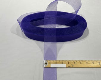 Purple Horsehair Trim, 2 Inch Crinoline Braid Sold by the Yard
