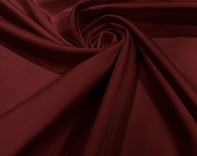 Fiesta Red - Matte L'Amour Satin (Peau de Soie) Duchess Fabric Bridesmaid Dress 58"-60" Wide/Costume/wedding.