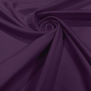Amethyst Matte Stretch Lamour Satin Fabric 58" Wide/Sold By The Yard. New Colors