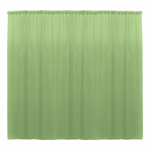 Sage Green SEAMLESS Backdrop Drape Panel, All Sizes Available in Polyester Poplin, Party Supplies Curtains.