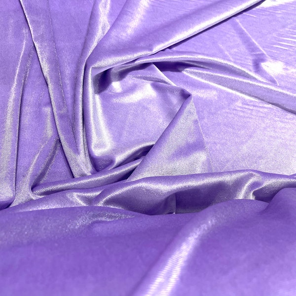 Lavender 60" Wide 90% Polyester 10  percent Spandex Stretch Velvet Fabric for Sewing Apparel Costumes Craft, Sold By The Yard.