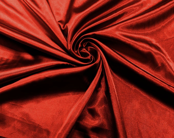 Dark Red Light Weight Silky Stretch Charmeuse Satin Fabric/60" Wide/Cosplay.
