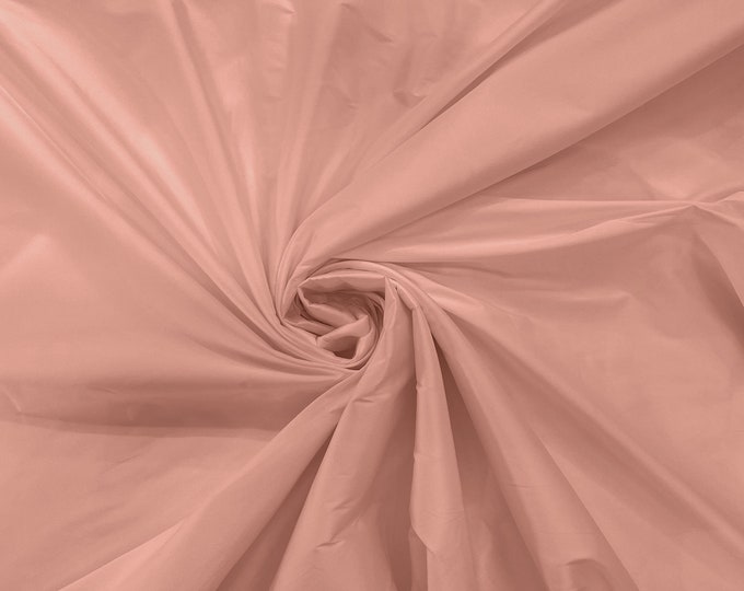 Blush Pink 100% Polyester Imitation Silk Taffeta Fabric 55" Wide/Costume/Dress/Cosplay/Wedding.