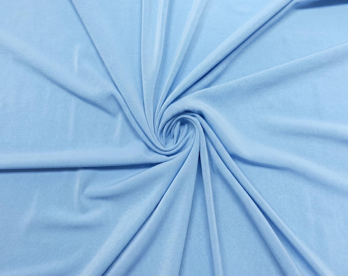 Sky Blue ITY 2 Way Stretch Spandex Knit Fabric| 58" Wide| Nightgown| sewing project