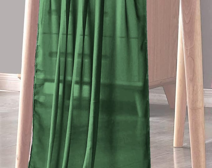 Hunter Green - Chiffon Sheer Table Runner for Wedding, Decorations for Birthday Parties, Banquets, Engagements.