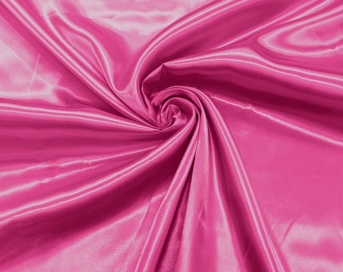Pink Panther Shiny Charmeuse Satin Fabric for Wedding Dress/Crafts Costumes/58” Wide /Silky Satin