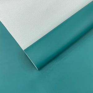 Teal Marine Vinyl Fabric Sold by The Yard/Vinyl Fabric Faux Leather Pleather Upholstery 54&quot; Wide