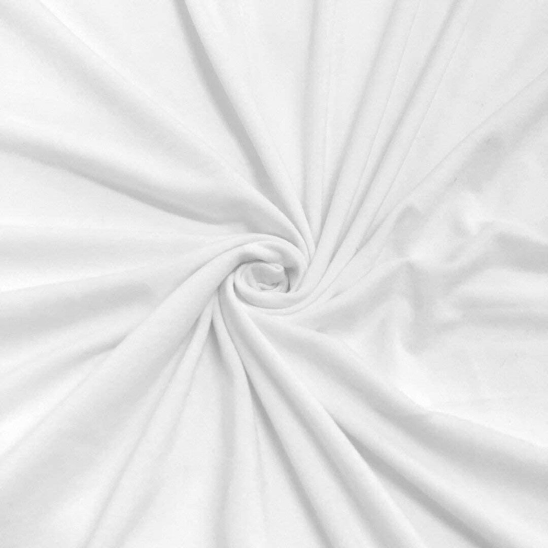 White 58/60 Wide 95% Cotton 5 Percent Spandex Cotton - Etsy