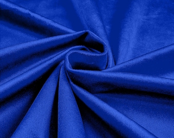 Royal Blue 58"/60Inches Wide Royal Velvet Upholstery Fabric. Sold By The Yard.