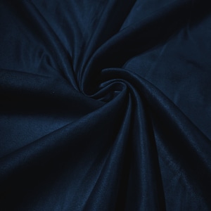 Navy Blue Faux Suede Polyester Fabric/ Micro suede/ 58&quot; Wide/ Upholstery Weight/ Tablecloth/ Bags/ Pouches/ Cosplay/ Costume.