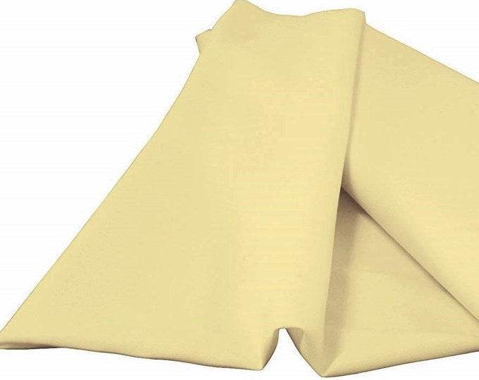 Banana Yellow Green 60" Wide 100% Polyester Spun Poplin Fabric Sold By The Yard.