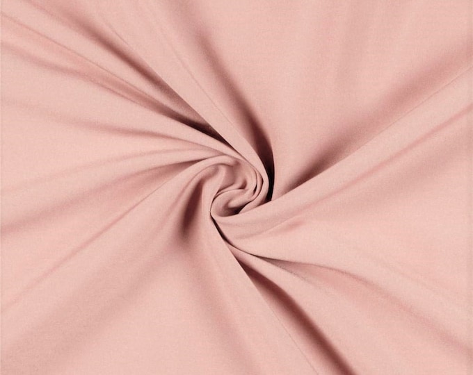 Mauve 95 Percent  Polyester 5% Spandex, 58 Inches Wide Matte Stretch L'Amour Satin Fabric, Sold By The Yard.