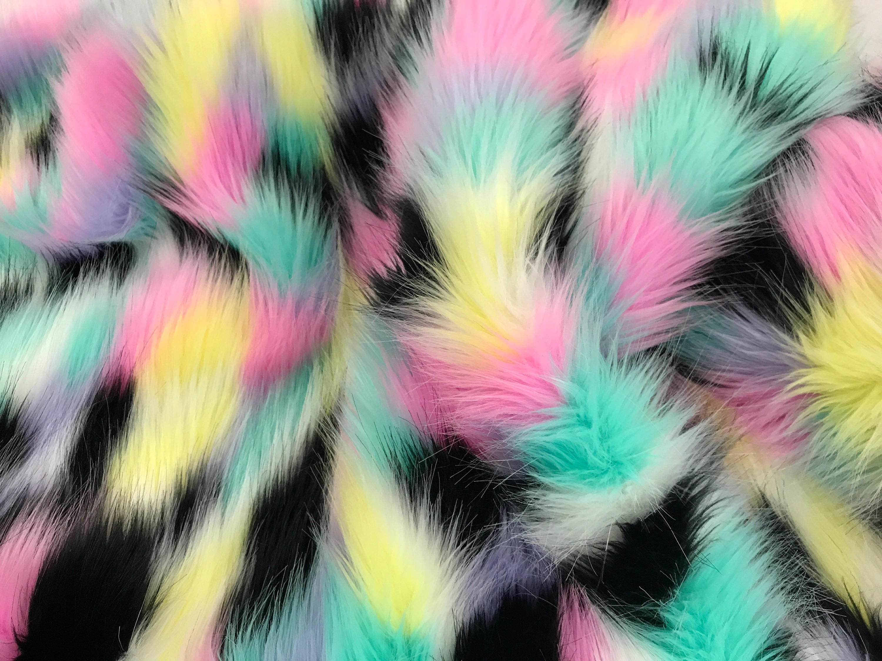 Faux Fur Fabric Multi-color Decoration Soft Furry Fabric 60 Wide