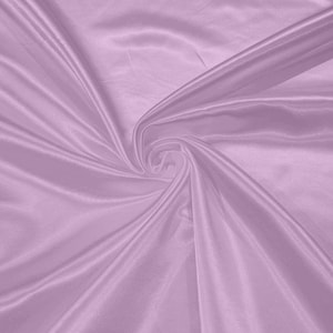 Lilac Heavy Shiny Bridal Satin Fabric for Wedding Dress, 60&quot; inches wide sold by The Yard. New Colors