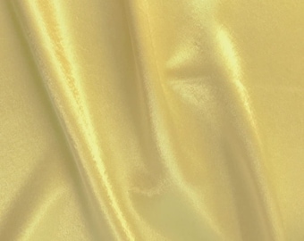 Light Yellow Crepe Back Satin Bridal Fabric Draper-Prom-wedding-nightgown- Soft 58"-60" Inches Sold by The Yard.