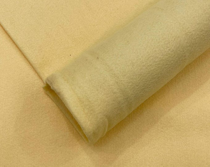 Butter Yellow Acrylic Craft Felt Fabric by The Yard 72" Wide.