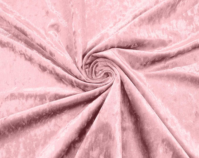 Rose Pink Stretch Crushed Velvet Fabric/58 Inches Wide/Cosplays.