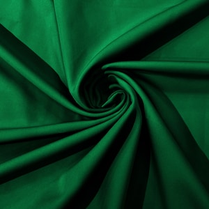 Emerald Green Dull 4 Way Stretch Crepe Fabric/Medium Crepe-Bridal Fabric/Apparel Fabric/Polyester Crepe-Spandex/