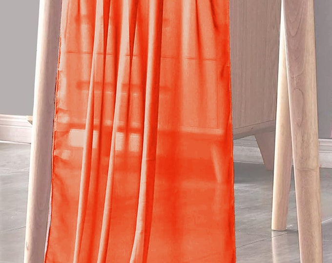 Orange - Chiffon Sheer Table Runner for Wedding, Decorations for Birthday Parties, Banquets, Engagements.