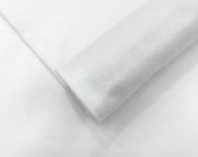 White Acrylic Craft Felt Fabric by The Yard 72" Wide.