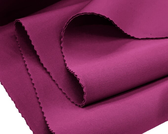 Magenta Neoprene Scuba Super Techno Fabric-2mm Thick-Solid Colors Collection-Sold by the Yard.