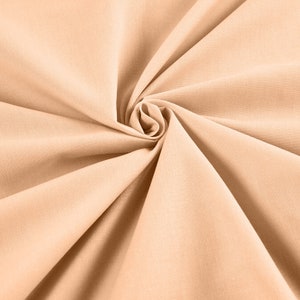 Peach - 58-59&quot; Wide Premium Light Weight Poly Cotton Blend Broadcloth Fabric Sold By The Yard.