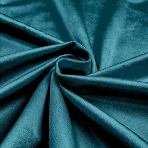 Aqua 58"/60Inches Wide Royal Velvet Upholstery Fabric. Sold By The Yard.