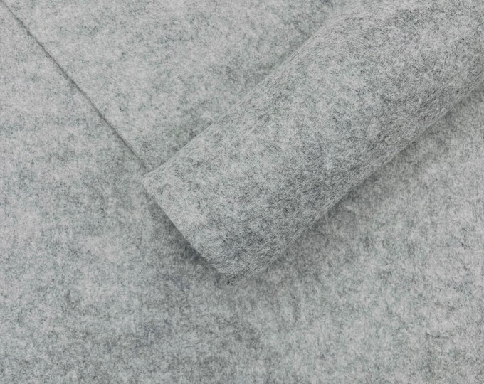 Heather Grey Acrylic Craft Felt Fabric by The Yard 72" Wide.