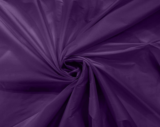 Light Plum 100% Polyester Imitation Silk Taffeta Fabric 55" Wide/Costume/Dress/Cosplay/Wedding.