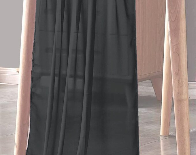 Charcoal - Chiffon Sheer Table Runner for Wedding, Decorations for Birthday Parties, Banquets, Engagements.