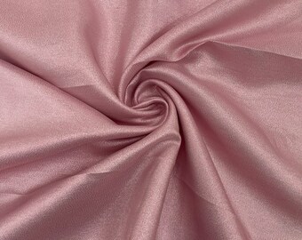 Dusty Rose Iridescent Metallic Shiny Light Weight texture  Lame Fabric/Sewing Craft Wedding Party Draping Supplies/Banners.