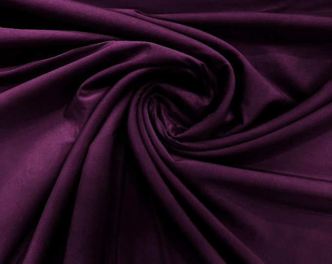 Eggplant ITY 2 Way Stretch Spandex Knit Fabric| 58" Wide| Nightgown| sewing project