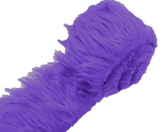 Purple Faux Fur Fabric, Soft Shaggy Fur for Cosplay, Crafts, and Home Decor