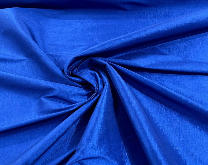 Light Royal 58" Wide Medium Weight Stretch Two Tone Taffeta Fabric, Stretch Fabric For Bridal Dress Clothing Custom Wedding Gown, New Colors