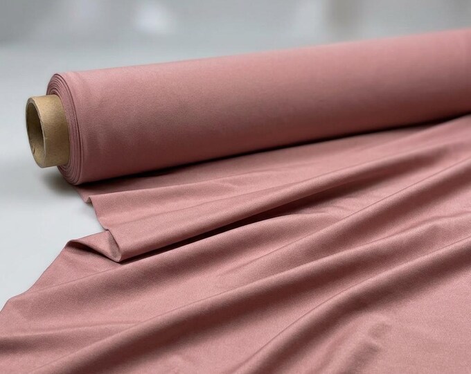 Skin Tone Shiny Spandex Fabric 58" Wide | 4-Way Stretch Nylon Tricot for Swimwear, Dance & Costumes