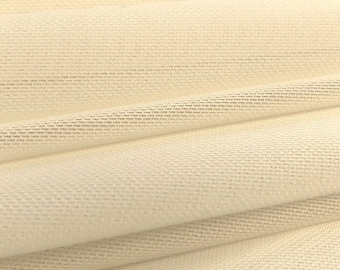 Beige 58/60" Wide Solid Stretch Power Mesh Fabric Nylon Spandex Sold By The Yard.