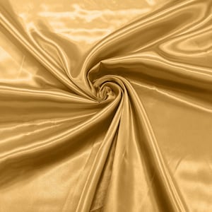 Honey - Shiny Charmeuse Satin Fabric for Wedding Dress/Crafts Costumes/58” Wide /Silky Satin