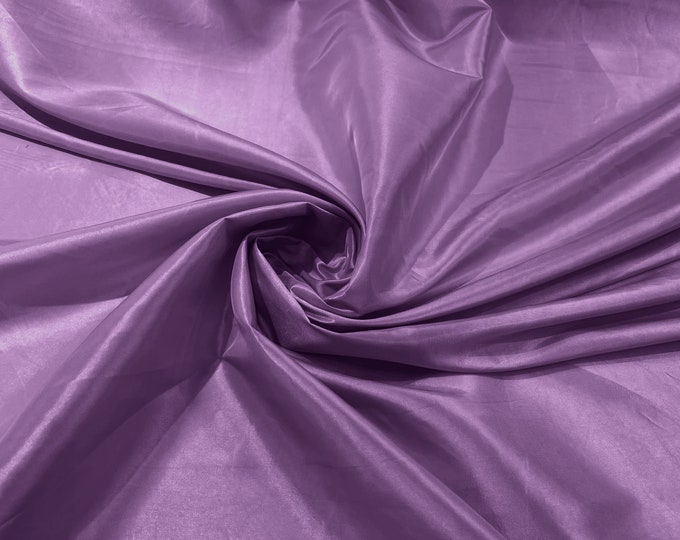 Solid Taffeta Fabric/ Taffeta Fabric By the Yard/ Apparel, Costume, Dress, Cosplay, Wedding. Lavender