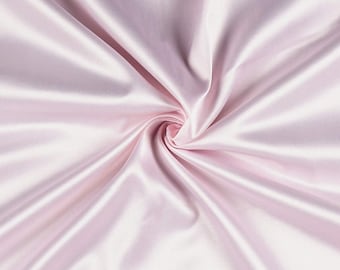 Pink Stretch L'Amour Satin Fabric, 58" Wide, By the yard