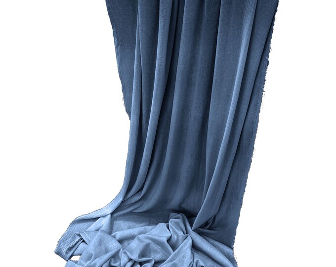 Coppen Blue - Cotton Gauze Sheer Table Runner for Wedding, Decorations for Birthday Parties, Banquets, Engagements.