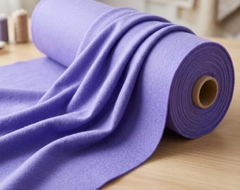 Lavender Acrylic Craft Felt Fabric By The Yard, 72 Inch Wide Felt Material, Soft Felt Fabric for DIY Crafts, School Projects, Costumes