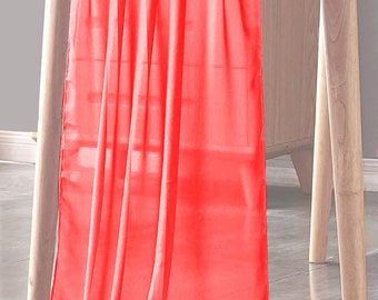Neon Coral - Chiffon Sheer Table Runner for Wedding, Decorations for Birthday Parties, Banquets, Engagements.