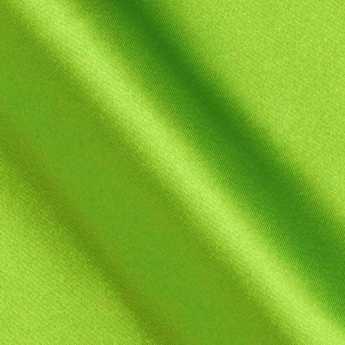 Lime Green Heavy Shiny Bridal Satin Fabric for Wedding Dress | Etsy