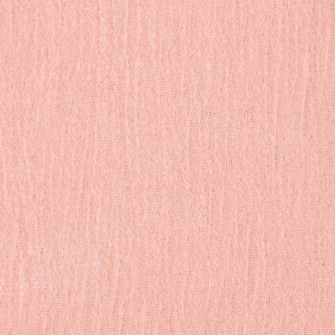 Blush Pink Cotton Gauze Fabric 100 Cotton 48/50 Inches Wide Crinkled Lightweight Sold by the
