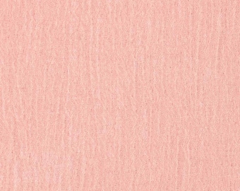Blush Pink Cotton Gauze Fabric 100% Cotton 48/50" inches Wide Crinkled Lightweight Sold by The Yard.