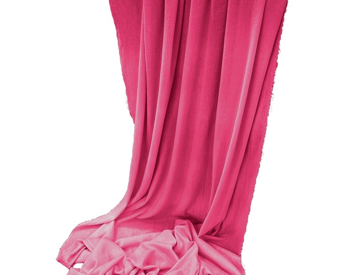 Fuchsia - Cotton Gauze Sheer Table Runner for Wedding, Decorations for Birthday Parties, Banquets, Engagements.