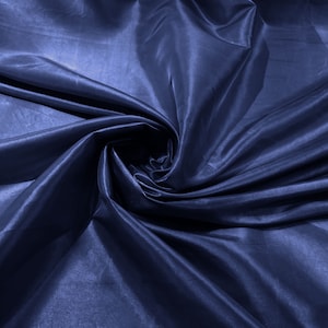 Fester Taft Stoff/ Taft Stoff Meterware/ Bekleidung, Kostüm, Kleid, Cosplay, Hochzeit. Marineblau