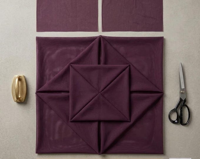 Eggplant Power Mesh Fabric 60” Wide | Sheer Stretch Nylon Spandex Mesh by Yard | Deep Purple Fabric for Lingerie Dancewear Sewing