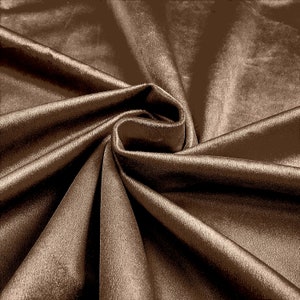 Khaki 58"/60Inches Wide Royal Velvet Upholstery Fabric. Sold By The Yard.